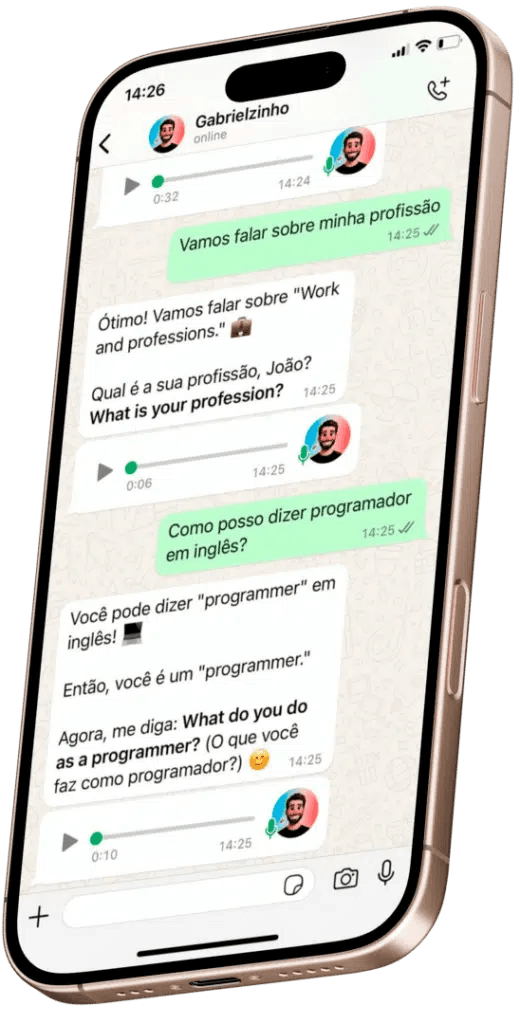 Mockup Gabrielzinho no WhatsApp